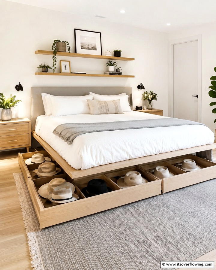 Under Bed Hat Organizer - 30 Smart Hat Storage Ideas to Declutter Your Home