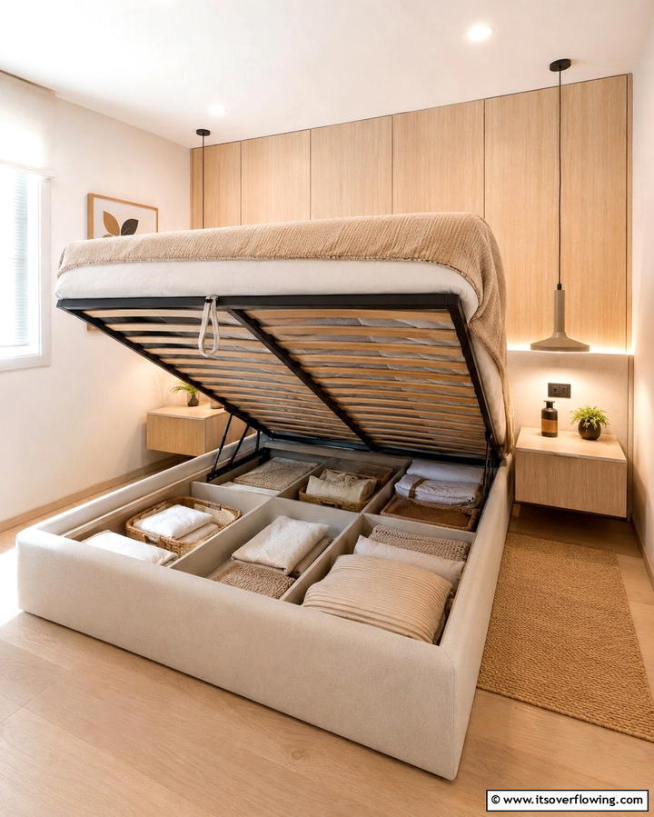 Under Bed Storage - 25 Small Apartment Ideas for Guys- Stylish & Functional