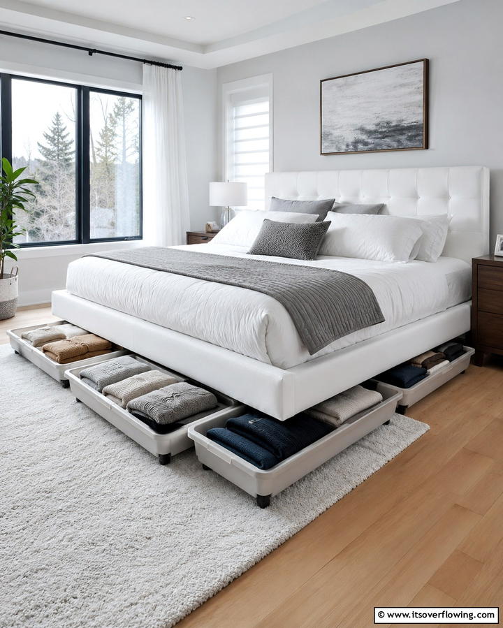 Under Bed Storage Solutions - 20 Sweater Storage Ideas to Organize Your Wardrobe
