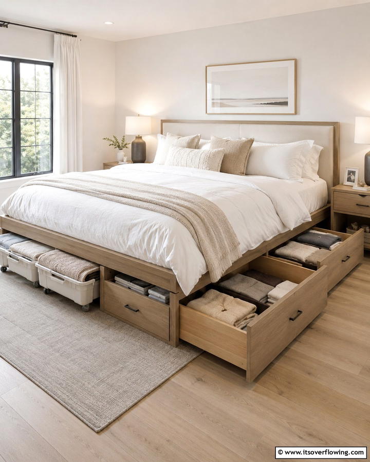 Under Bed Storage Solutions - 25 Smart Bedroom Storage Ideas to Declutter Your Space
