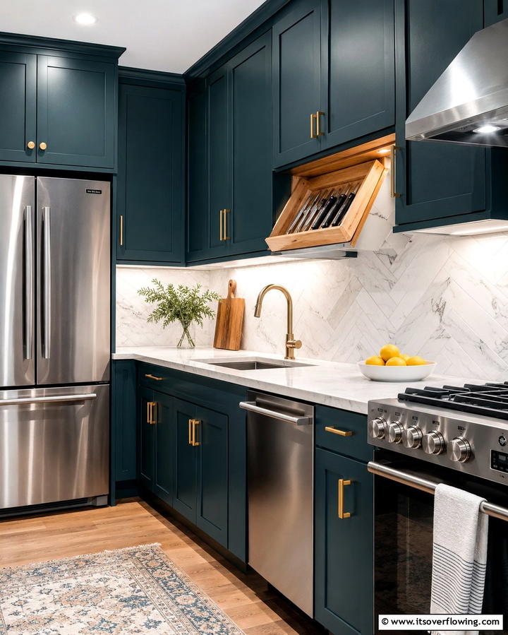Under Cabinet Knife Blocks for Hidden Convenience - 25 Knife Storage Ideas for a Clutter-Free Kitchen