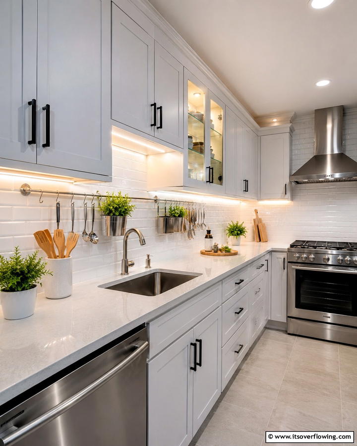 Under Cabinet Lighting and Storage - 30 Smart Cabinet Storage Ideas to Declutter and Organize Your Home