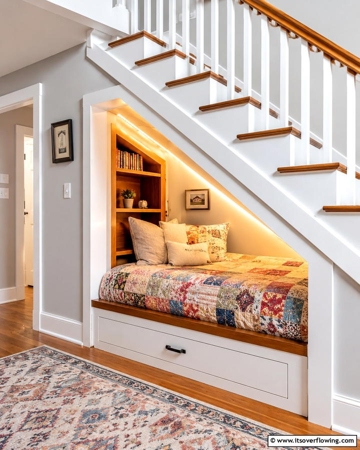 Under Stair Bed Nook - 25 Cozy Bed Nook Ideas for a Perfect Reading Spot