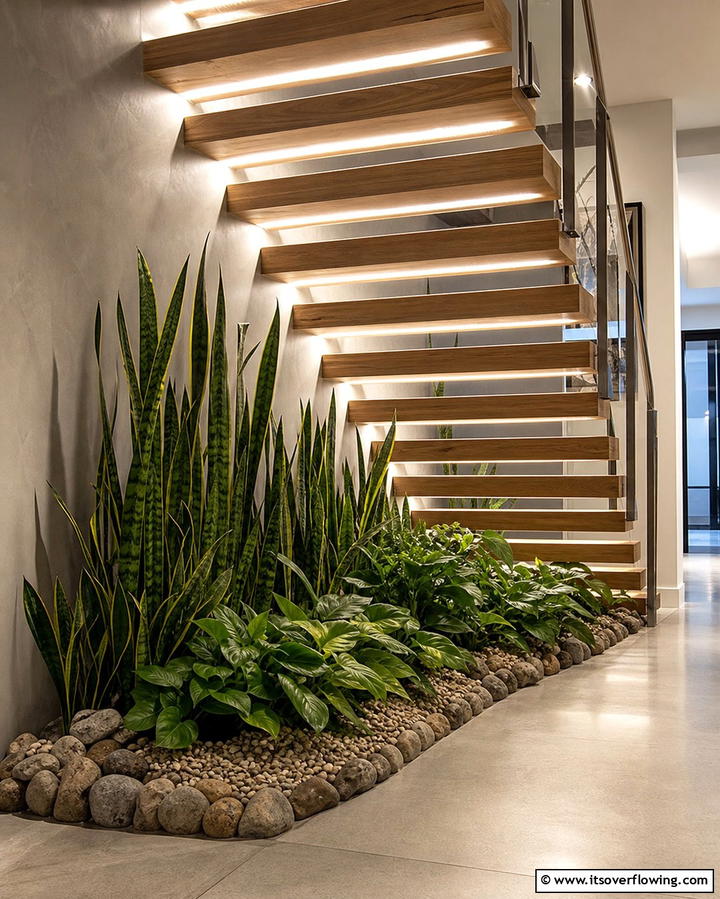 Under Stair Plant Displays - 25 Plant Room Ideas for a Green Oasis at Home