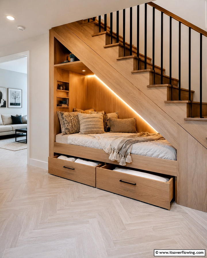 Under Stairs Bed Nook - 25 Cozy Bed Nook Ideas for a Perfect Reading Spot