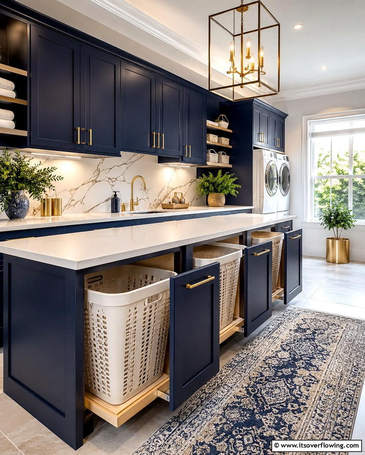 Under the Counter Storage - 25 Laundry Basket Storage Ideas for a Tidy Home