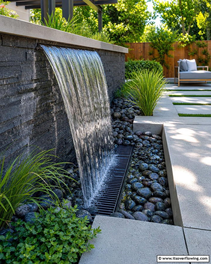 Underground Waterfall - 25 Backyard Waterfall Ideas for a Tranquil Retreat