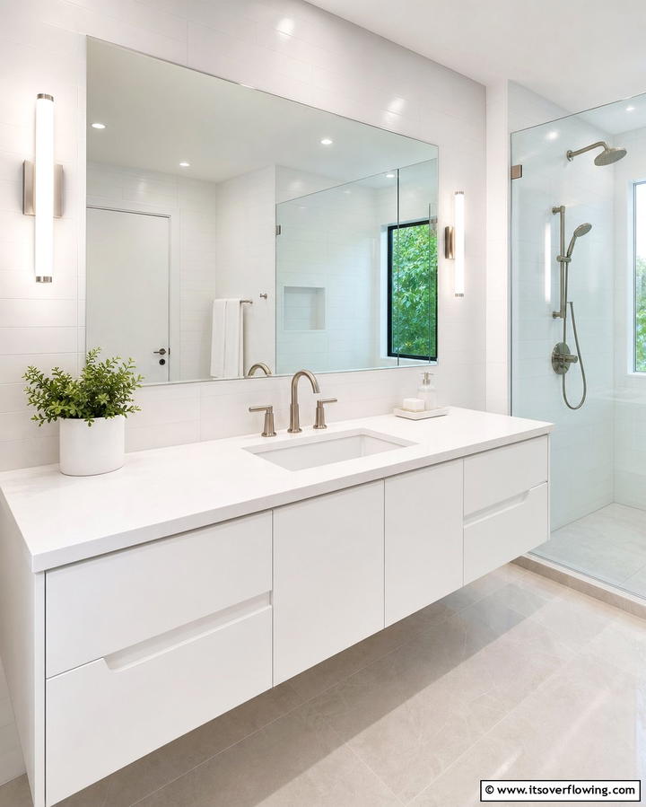 Undermount Sink for a Seamless Look - 25 Bathroom Sink Ideas for Style and Functionality