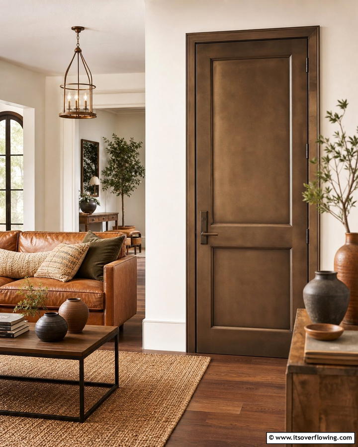 Understated Bronze - 30 Interior Door Color Ideas to Refresh Your Home’s Style