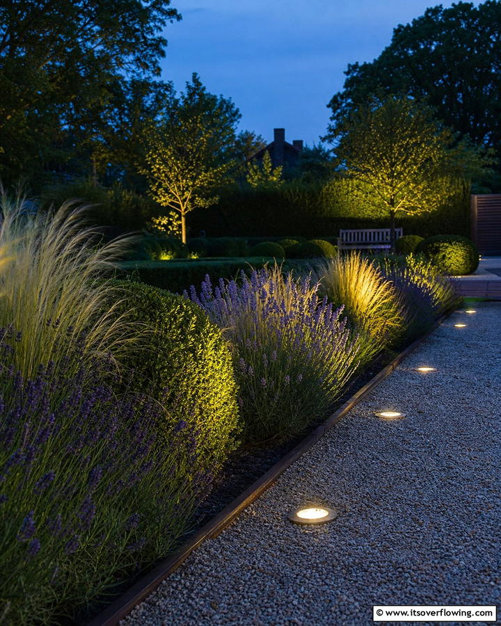 Understated Ground Lights - 21 Garden Lighting Ideas for Magical Outdoor Nights
