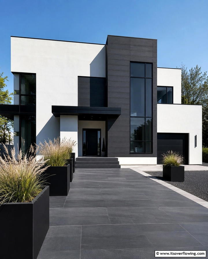Understated Outdoor Lighting - 30 Minimalist House Exterior Ideas- Clean & Modern Designs