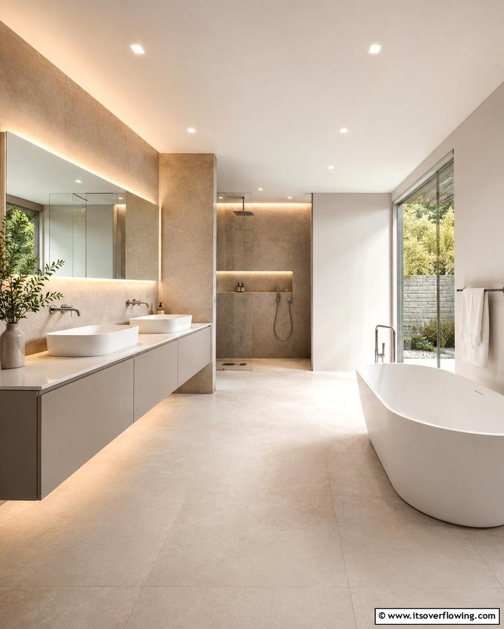 Understated Sophistication - 30 Basement Bathroom Ideas for Small and Functional Spaces