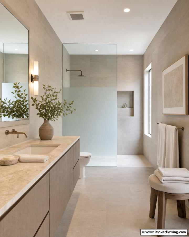 Understated Sophistication - 21 Primary Bathroom Design Ideas for Modern Homes