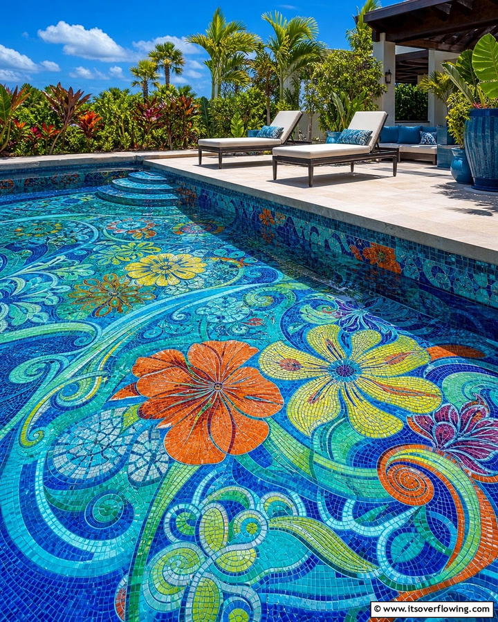 Underwater Artistry - 21 Pool Tile Designs to Refresh Your Swimming Area Style