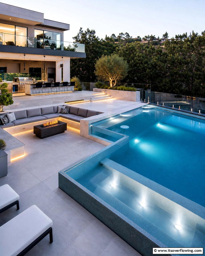 Underwater Spotlights - 25 Pool Lighting Ideas to Illuminate Your Nighttime Swim