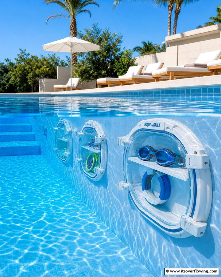 Underwater Storage Pods - 20 Pool Storage Ideas to Keep Your Backyard Tidy