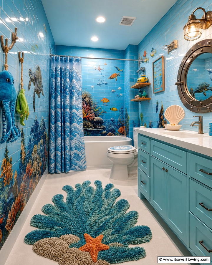 Underwater World Bathroom - 25 Boy Bathroom Ideas for a Fun and Functional Space