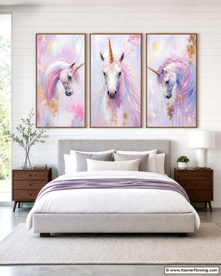 Unicorn Inspired Wall Art - 25 Unicorn Bedroom Ideas for a Magical Space