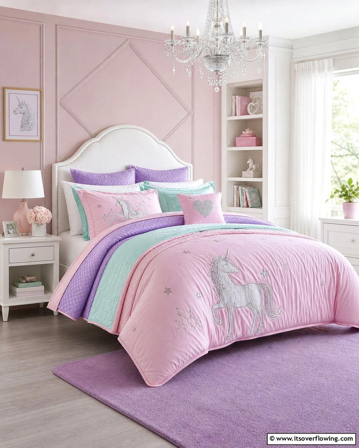 Unicorn Themed Bedding Set - 25 Unicorn Bedroom Ideas for a Magical Space