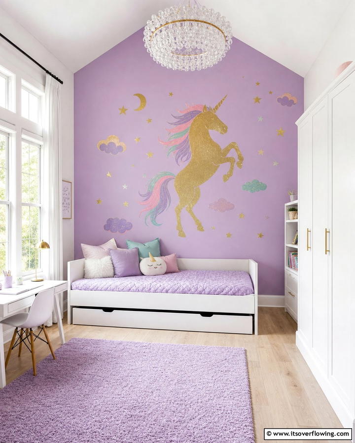 Unicorn Themed Wall Decals - 25 Unicorn Bedroom Ideas for a Magical Space