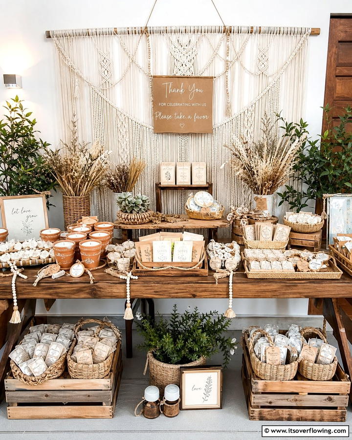 Unique Handcrafted Wedding Favors - 21 Boho Wedding Ideas for a Free-Spirited Celebration