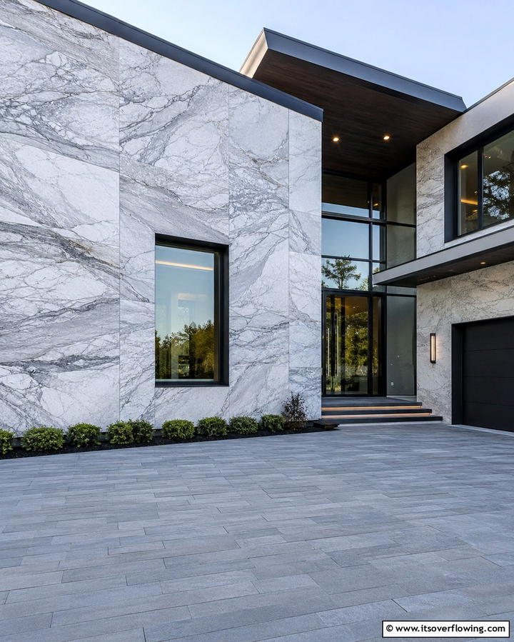 Unique Quartzite Patterns - 25 Stone Exterior Home Ideas for a Timeless Look