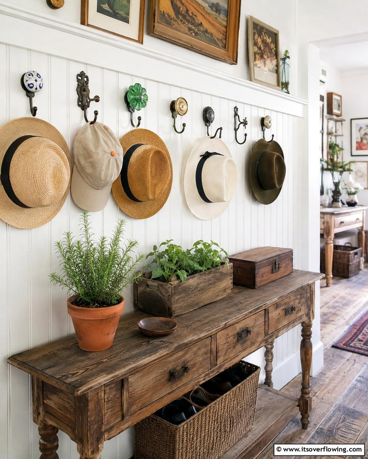 Upcycled Hat Hooks - 30 Smart Hat Storage Ideas to Declutter Your Home