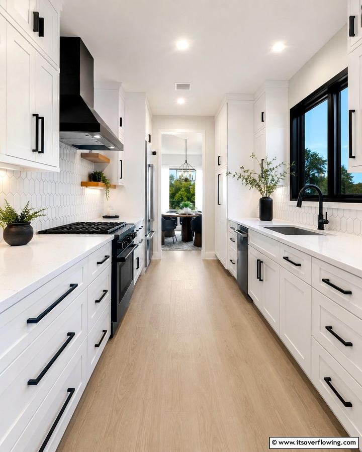 Upgrade Hardware for a Modern Look - 25 Small Galley Kitchen Ideas on a Budget