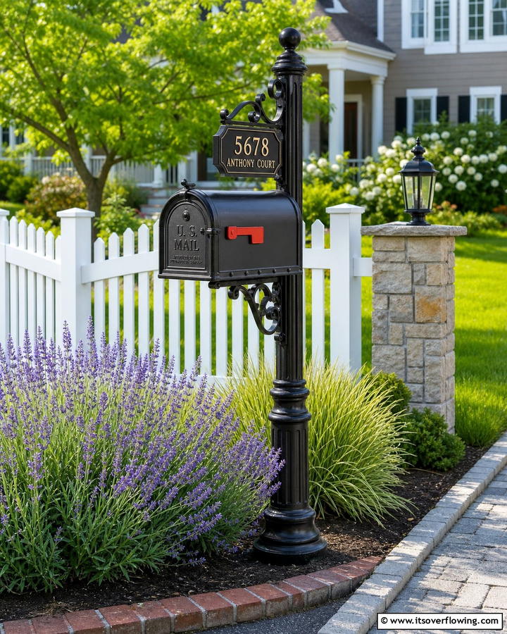 Upgraded Mailbox Display - 21 Curb Appeal Ideas to Boost Your Home’s Exterior