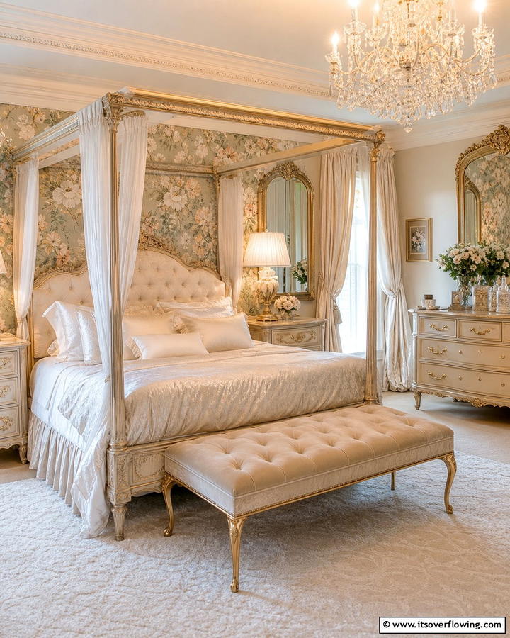 Upholstered Bench - 20 Blair Waldorf Bedroom Ideas- Chic & Elegant Styles