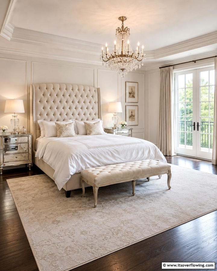 Upholstered Headboards - 30 French Bedroom Decor Ideas for Elegant European Style