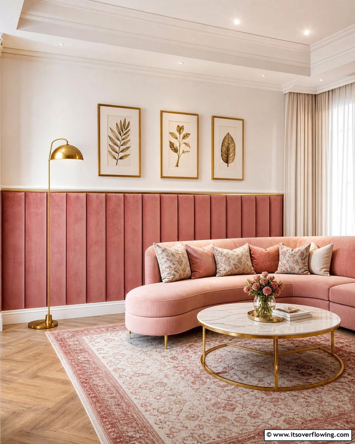 Upholstered Wainscoting - 21 Classic Wainscoting Ideas to Elevate Your Interior Walls