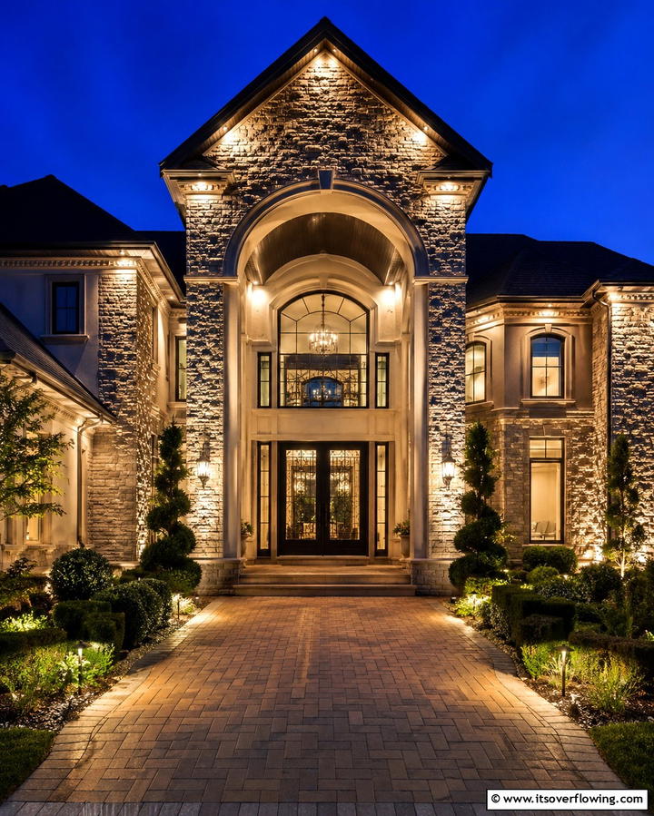 Uplighting for Architectural Emphasis - 20 Soffit Lighting Ideas to Illuminate Your Home