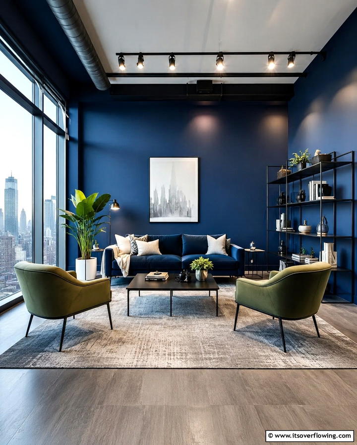 Urban Blue Chic - 30 Refreshing Blue and Green Color Combos for Home Decor