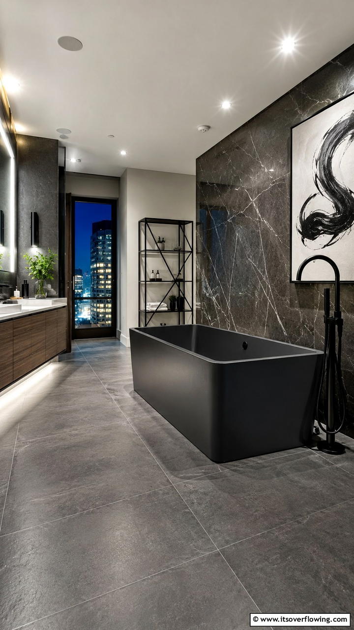 Urban Chic Bathtub - 30 Bathtub Ideas for a Luxurious and Relaxing Bathroom
