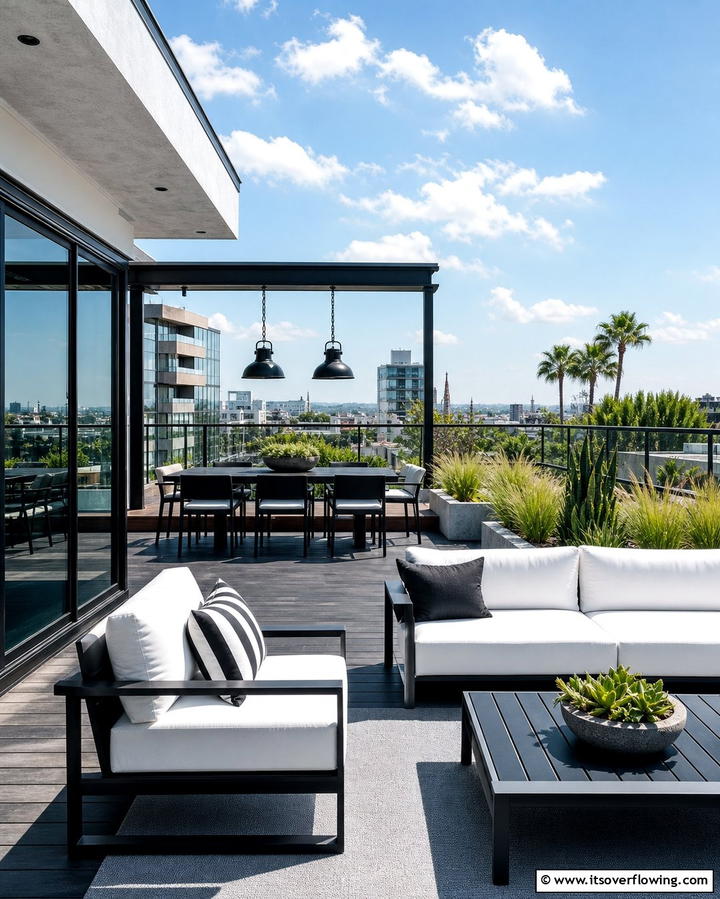 Urban Chic Deck - 21 Second Floor Deck Ideas for Elevated Outdoor Living