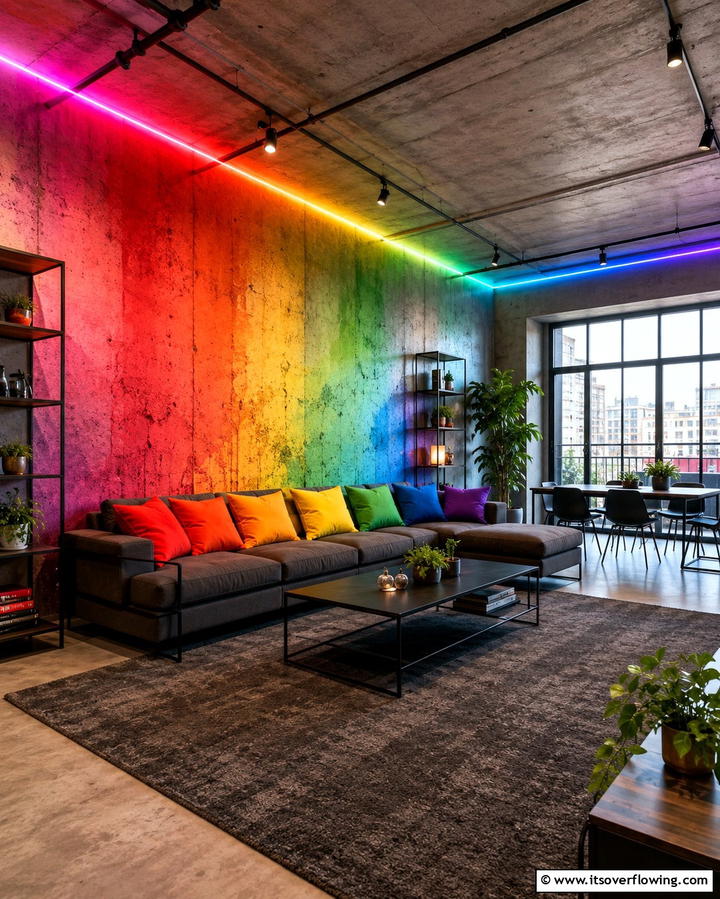 Urban Color Spectrum - 30 Vibrant Colorful Living Room Inspirations for Bold Interiors