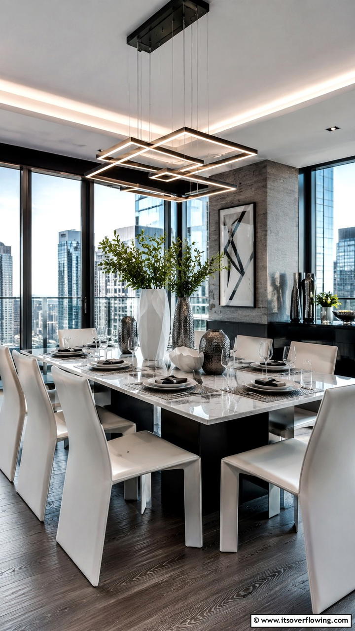 Urban Contemporary Look - 21 Elegant Tablescape Ideas for Memorable Dining Experiences