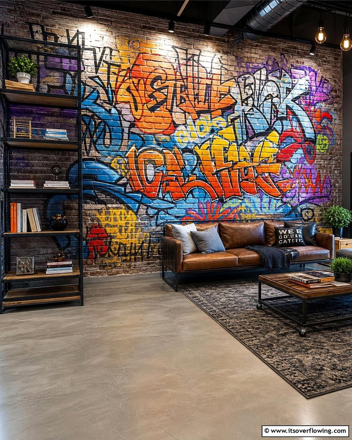 Urban Graffiti Style - 30 Wall Painting Ideas for Every Room in Your Home
