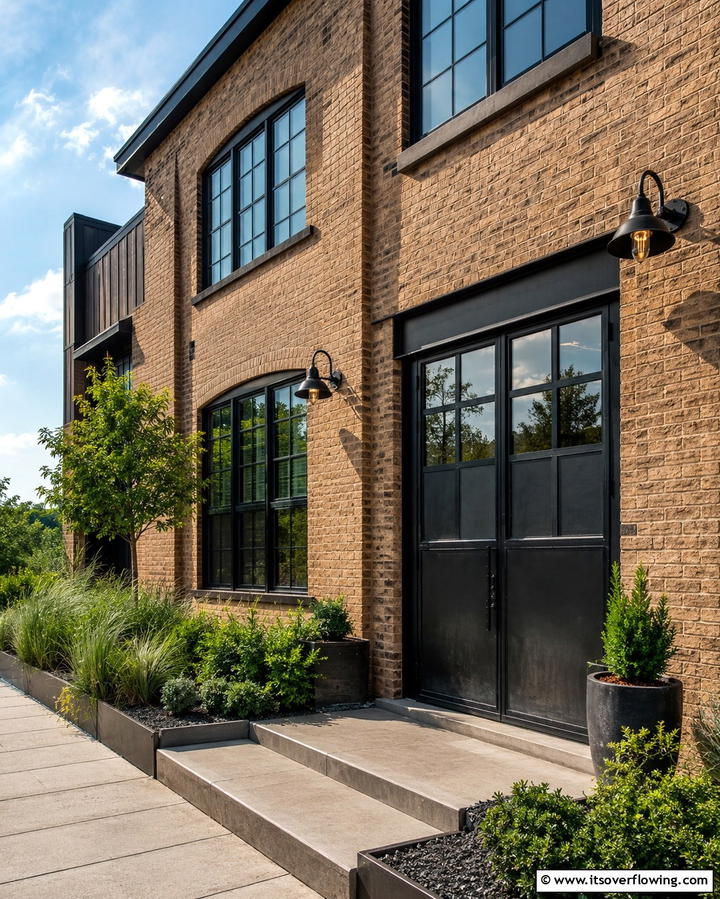 Urban Industrial Appeal - 25 Tan House With Black Trim Design Ideas for Elegance