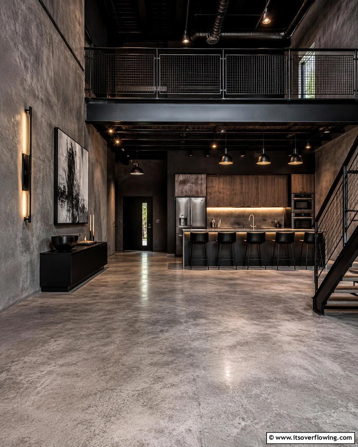 Urban Industrial Neutrals - 30 Floor & Wall Color Combos for Stylish Interiors