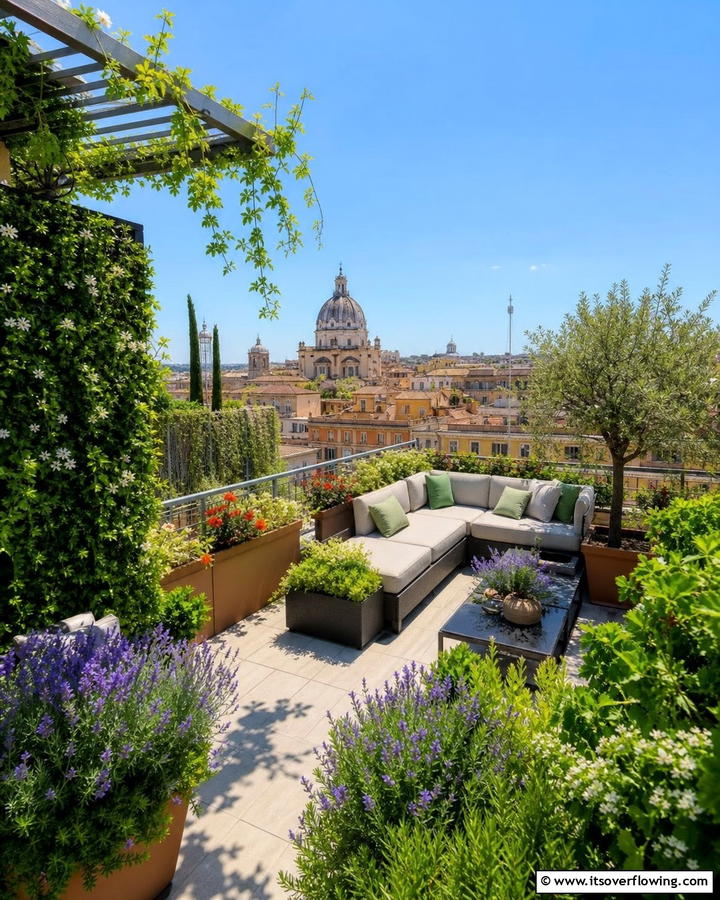 Urban Italian Rooftop Garden - 30 Italian Garden Design Ideas for Timeless Elegance