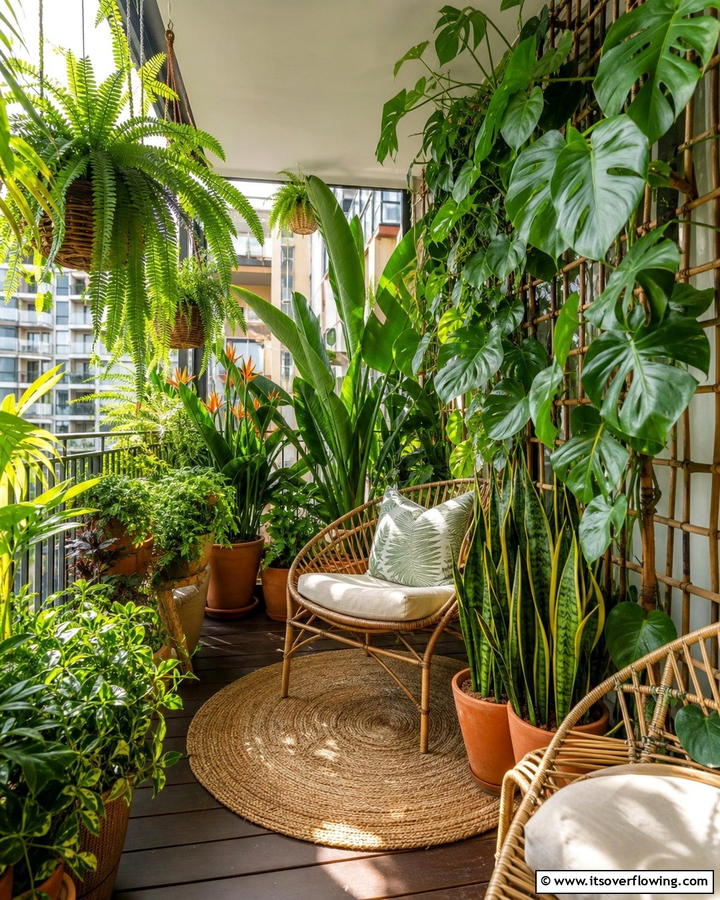Urban Jungle Escape - 21 Small Balcony Decor Ideas for Cozy Outdoor Retreats