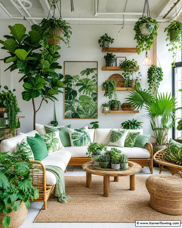 Urban Jungle Greenery - 30 Hypebeast Room Decor Ideas for Urban Aesthetics