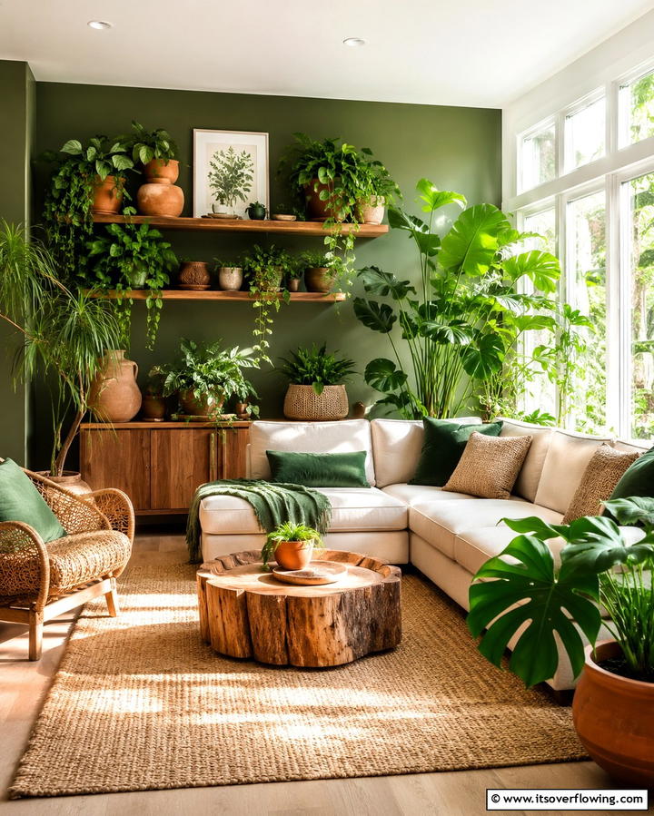 Urban Jungle Living Room - 30 2000s Room Ideas for Nostalgic Y2K Vibes