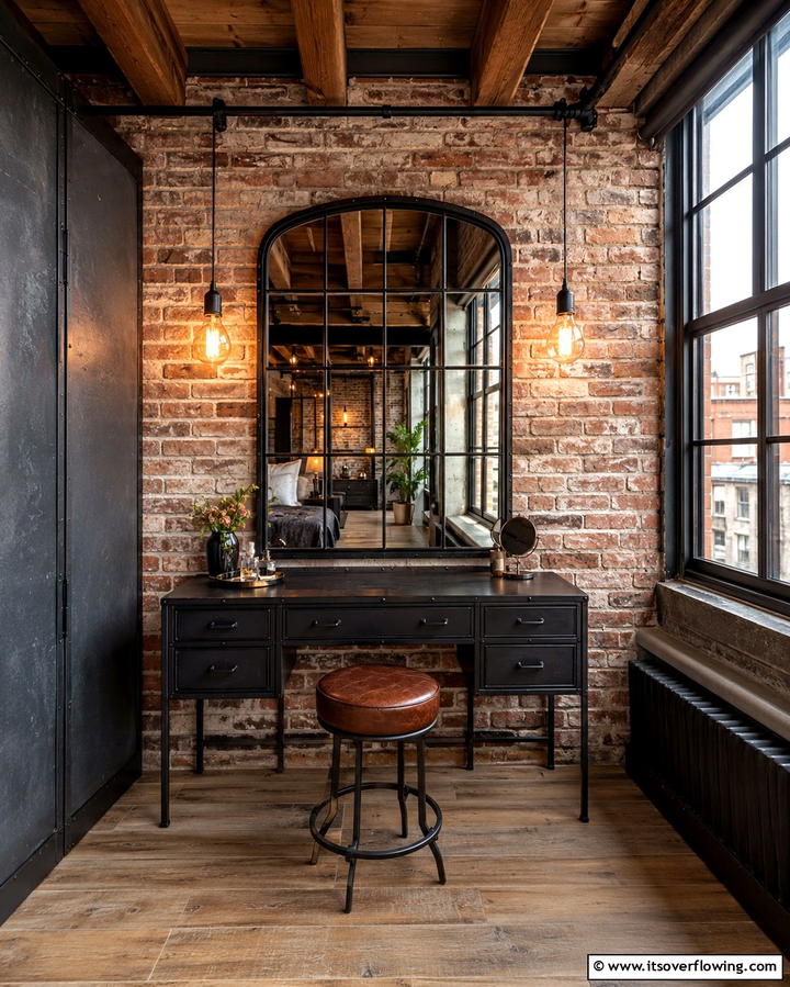 Urban Loft Vanity Inspiration - 30 Bedroom Vanity Ideas for Chic and Functional Dressing Areas