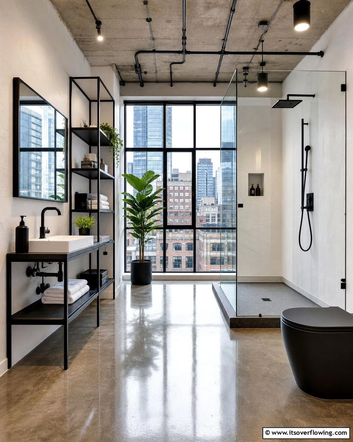Urban Loft Wet Room - 30 Modern Wet Room Ideas for Sleek Bathroom Functionality
