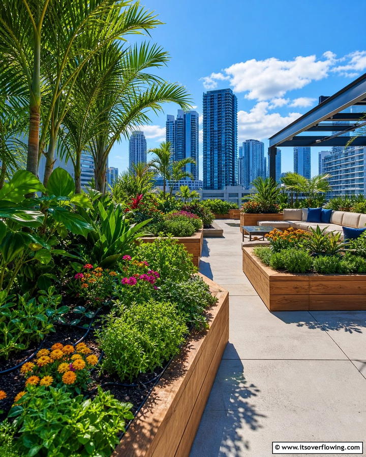Urban Oasis Garden - 21 Rooftop Deck Layouts for Urban Outdoor Entertainment Areas