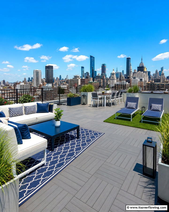 Urban Rooftop Deck - 21 Backyard Deck Ideas to Elevate Your Outdoor Living Space