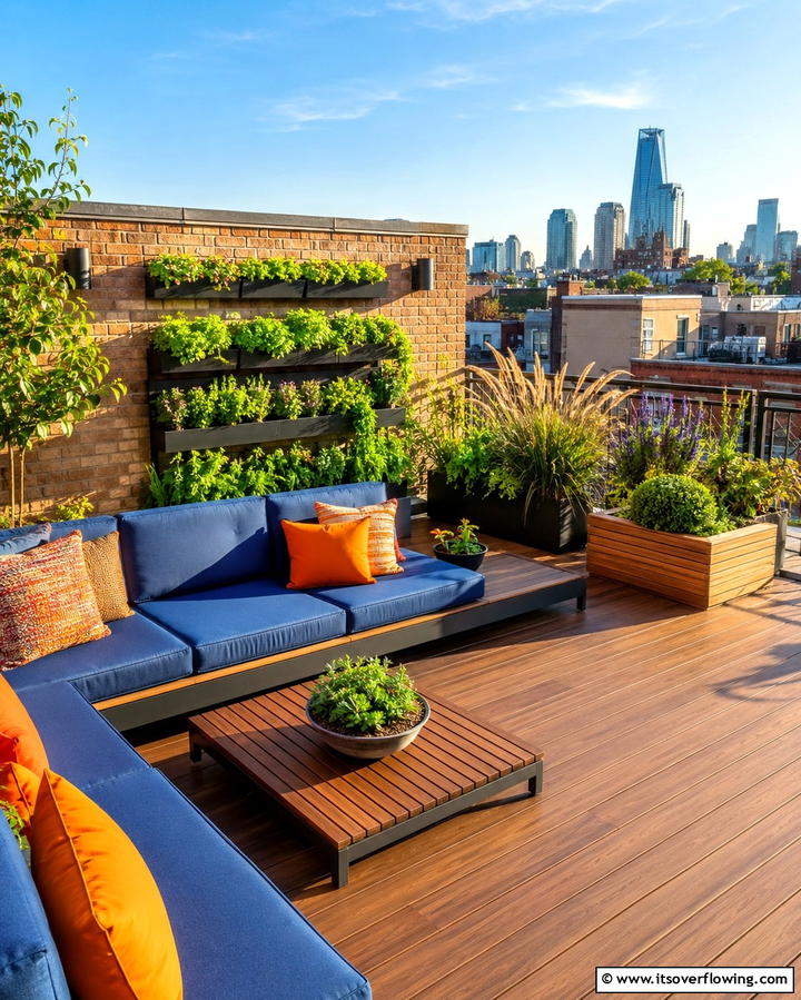 Urban Rooftop Platform Deck - 30 Platform Deck Ideas to Elevate Your Backyard Design